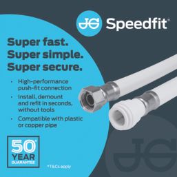 JG Speedfit  Flexible Tap Connectors 15mm x 1/2" x 500mm 2 Pack