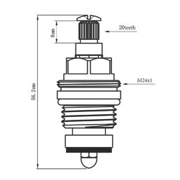 Flomasta 1/2" BSP Full Turn Brass Threaded Tap Glands Pack