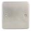 Hager Sollysta WRP1BS 1-Gang Blanking Plate Brushed Stainless Steel