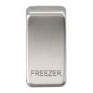 Knightsbridge 'FREEZER' Switch Cover Brushed Chrome