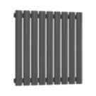 Reina Elips Single 600mm x 540mm 1415BTU Anthracite Vertical Designer Radiator