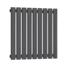 Reina Elips Single 600mm x 540mm 1415BTU Anthracite Vertical Designer Radiator