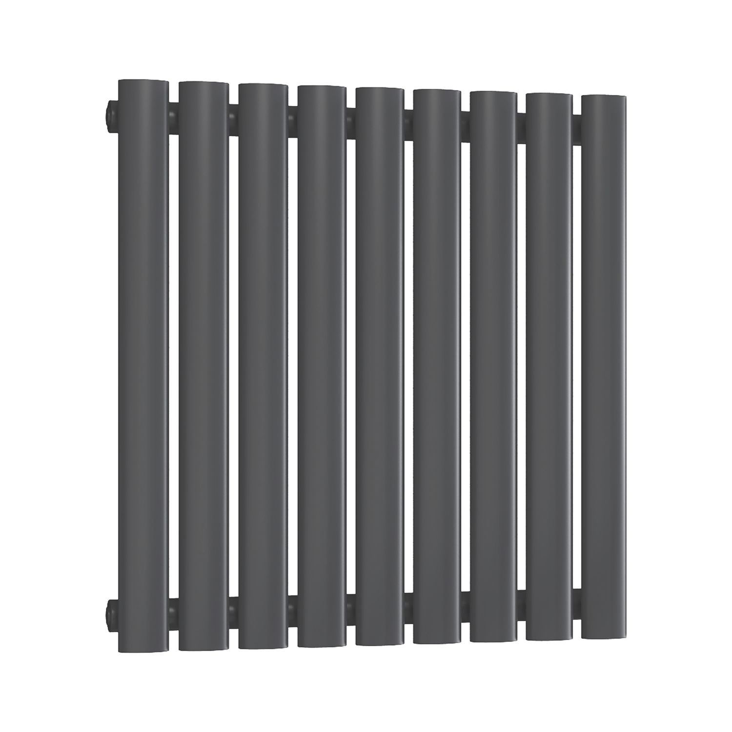Reina Elips Single 600mm x 540mm 1415BTU Anthracite Vertical Designer Radiator (327EE)