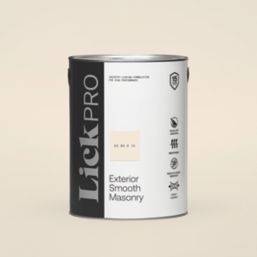 LickPro 5Ltr Smooth White BS 08 B 15 Masonry Paint