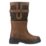 Cotswold Broadwell Size 8 Womens Tan/Green Waterproof Slip-On Non Safety Work Boots
