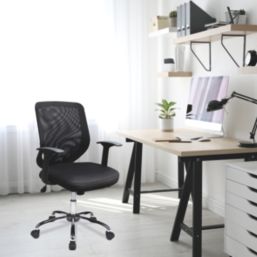 Nautilus Designs Ranger Medium Back Task/Operator Chair Black