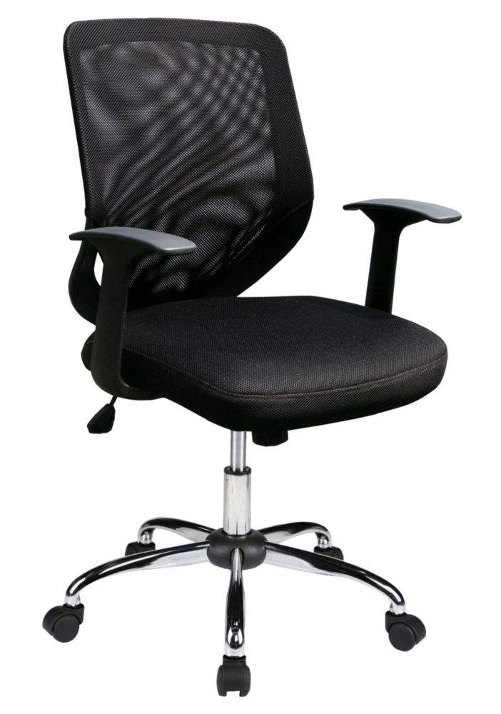 Nautilus Designs Ranger Medium Back Task/Operator Chair Black - Screwfix