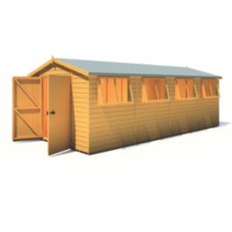 Shire  10' x 19' 6" (Nominal) Apex Shiplap Timber Workshop