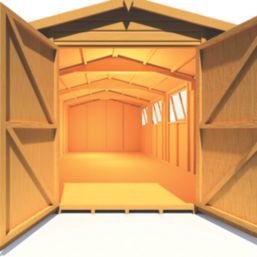 Shire  10' x 19' 6" (Nominal) Apex Shiplap Timber Workshop