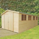 Shire  10' x 19' 6" (Nominal) Apex Shiplap Timber Workshop