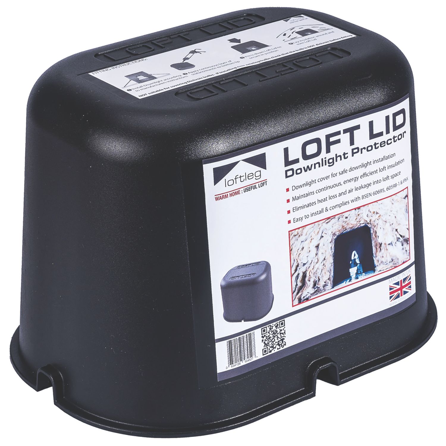 Loftleg Loft Lid Downlight Protector 155mm (327TL)