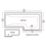 Ideal Standard Concept Space Shower Bath Right-Hand Acrylic No Tap Holes 1500mm