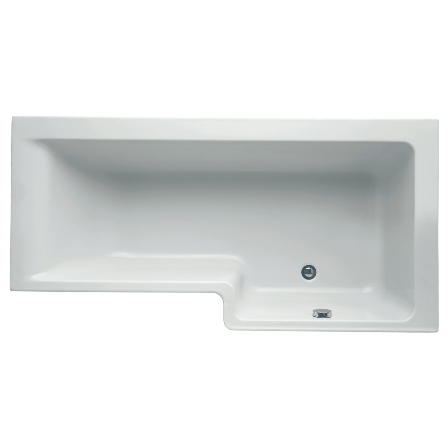 Ideal Standard Concept Space Shower Bath Right-Hand Acrylic No Tap Holes 1500mm (327YN)