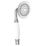 Triton Traditional Shower Head Chrome/White 78mm x 212mm