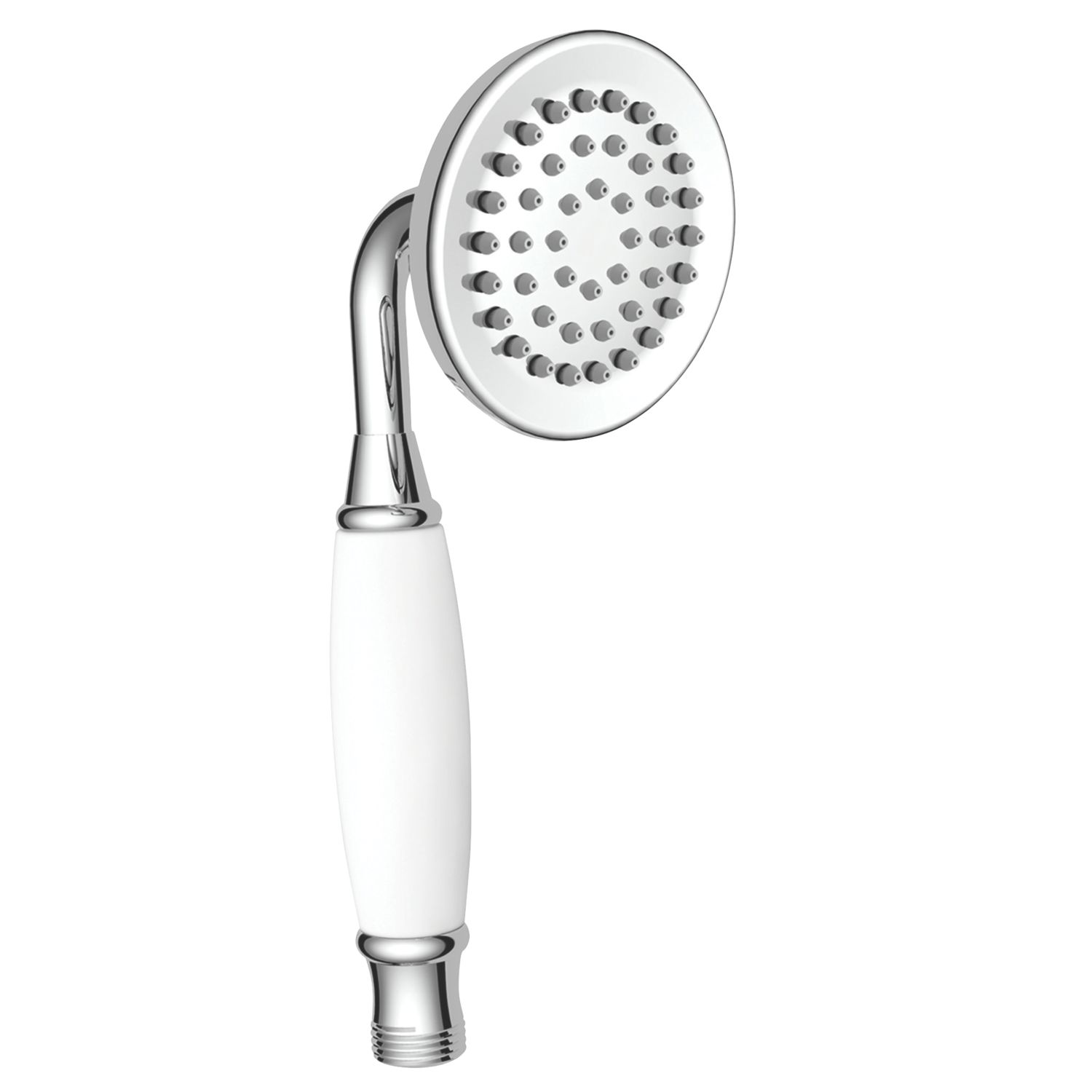 Triton Traditional Shower Head Chrome/White 78mm x 212mm (3282X)