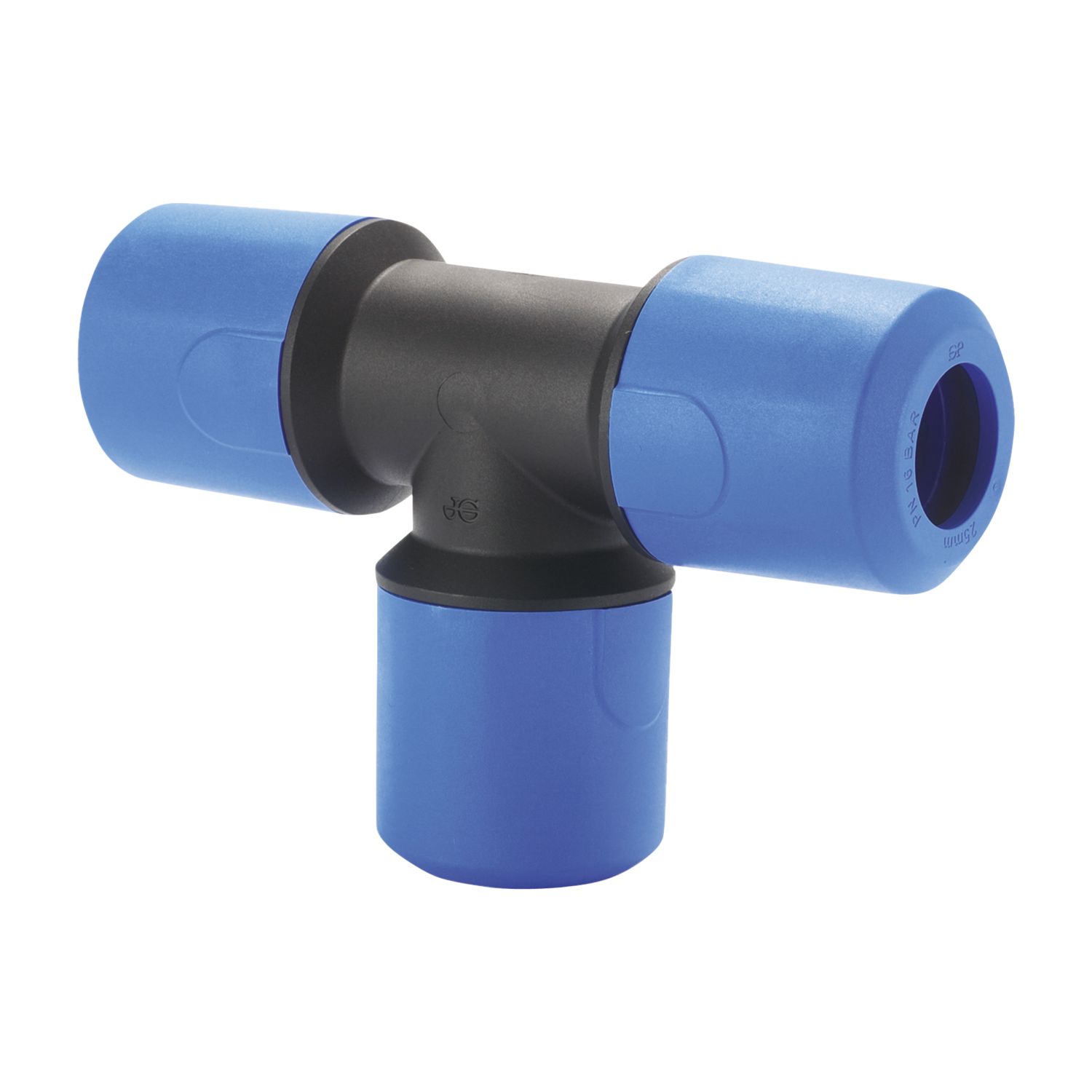 JG Speedfit MDPE Push-Fit Reducing Tee 32mm x 32mm x 25mm (3284V)