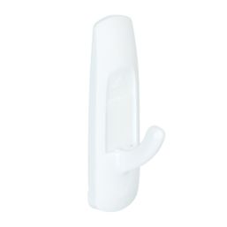 Command White Self-Adhesive Utility Hooks Medium 6 Pack - Screwfix