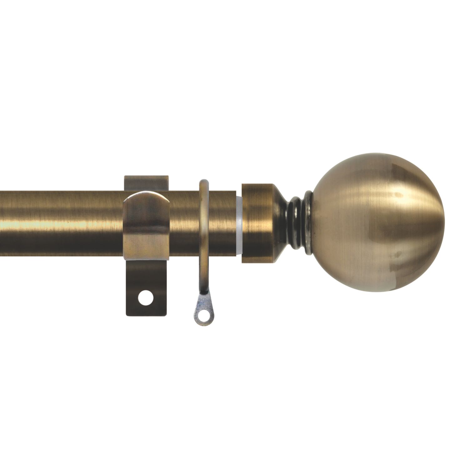 Renaissance Antique Brass Curtain Pole 28/25mm x 180-340cm (328CK)