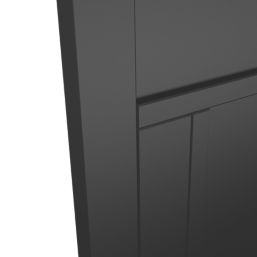 Green & Taylor Heritage Primed Black Wooden 3-Panel Internal Fire FD30 Door 1981mm x 838mm
