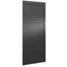 Green & Taylor Heritage Primed Black Wooden 3-Panel Internal Fire FD30 Door 1981mm x 838mm