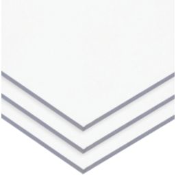 Radmat Building Materials Polycarbonate Clear Glazing Sheet 2500mm x 620mm x 4mm 3 Pack