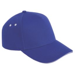 Beechfield 5 Panel Cap Royal Blue / White