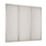 Spacepro Shaker 3-Door Sliding Wardrobe Door Kit Cashmere Frame Cashmere Panel 2136mm x 2260mm