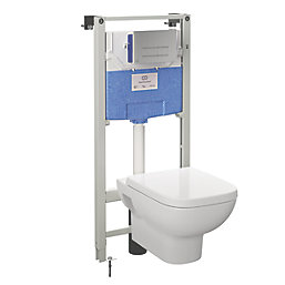Ideal Standard i.life A Wall-Hung Pan & Concealed Cistern 400mm
