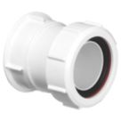 McAlpine T29 Compression Connection Straight Connector  White 40mm x 38mm