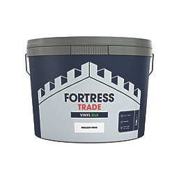 Fortress Trade Vinyl Silk White Emulsion Paint 10Ltr