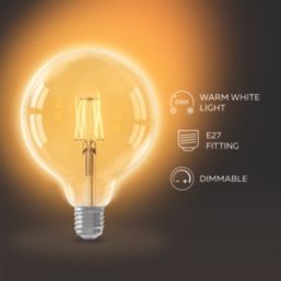 Calex  E27 G125 LED Light Bulb Clear 470lm 4.5W