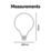 Calex  E27 G125 LED Light Bulb Clear 470lm 4.5W