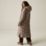 Regatta Eloria Womens Hooded Long Quilted Coat Mocha - 4S8 Size 12