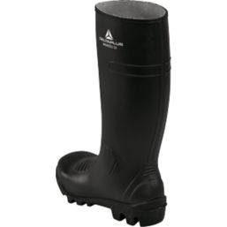 Delta Plus BRONS2S5N Size 9  Black Steel Toe Cap Safety Wellies