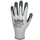 Site  Gloves White/Blue Large
