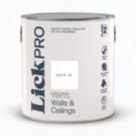 LickPro  2.5Ltr White 01 Vinyl Matt Emulsion  Paint