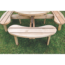 Forest Circular Garden Picnic Table 2070mm x 2070mm x 720mm