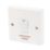 Crabtree Capital 20A 1-Gang DP Immersion Heater Switch White