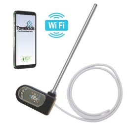 Towelrads  600W Anthracite Towel Radiator Smart Heating Element