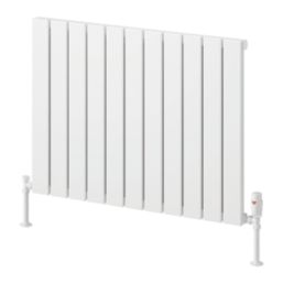 Reina Piatto Single 600mm x 820mm 2101BTU White Horizontal Designer Radiator