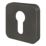 Smith & Locke Lormel Euro Escutcheon (Pair) Gunmetal 52mm