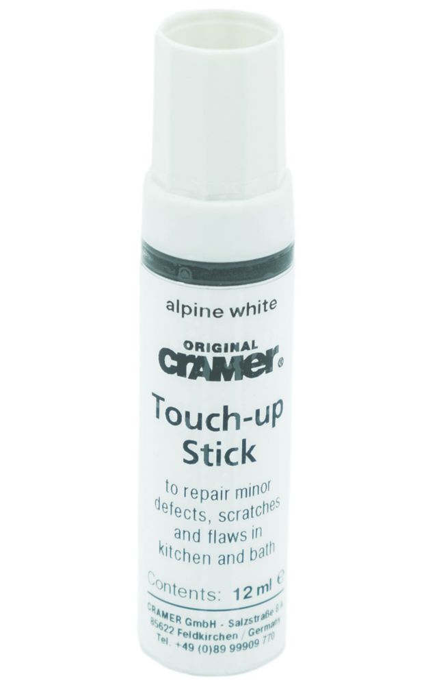 Cramer Touch-Up Stick Alpine White Painted Finish 12ml - Screwfix