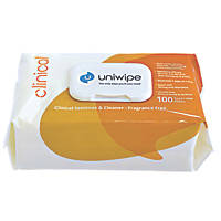 Uniwipe Clinical Cleaning Wipes White 600 Pack