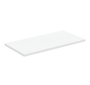 Ideal Standard i.life A Semi-Countertop Floorstanding Basin Unit With Black Handles & Basin Matt White 600mm x 300mm x 835mm