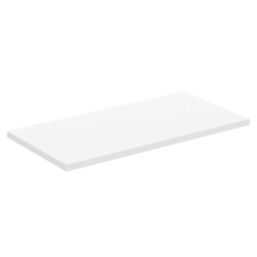 Ideal Standard i.life A Semi-Countertop Floorstanding Basin Unit With Black Handles & Basin Matt White 600mm x 300mm x 835mm