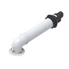 Baxi Internal Fit Telescopic Flue 300-470mm White / Black
