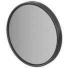 Elland Bathroom Magnifying Mirror Black 200mm x 54mm x 200mm