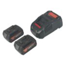 Refurb Fein 92604244240 18V 2.0Ah Li-Ion Coolpack Battery & Charger Set 3 Pack