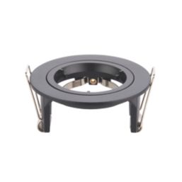 Saxby Cast Fixed  Recessed Downlight Matt Black