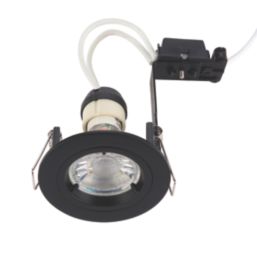 Saxby Cast Fixed  Recessed Downlight Matt Black